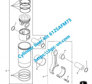 Cylinder liner Kit 6125AFM75
