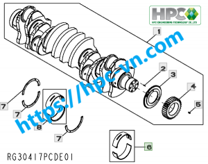 Main Bearing Johndeere 6125SFM75